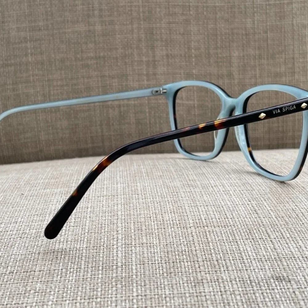 Via Spiga Women Eyeglasses Frame Brown Tortoise 350-S 135 55[]16 Glasses Frame